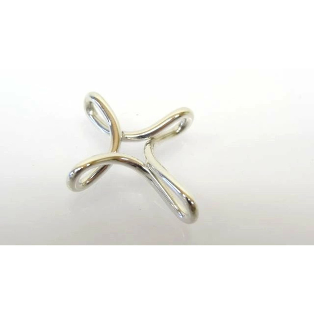 Tiffany Co Infinity Cross Sterling Silver Pendant Charm